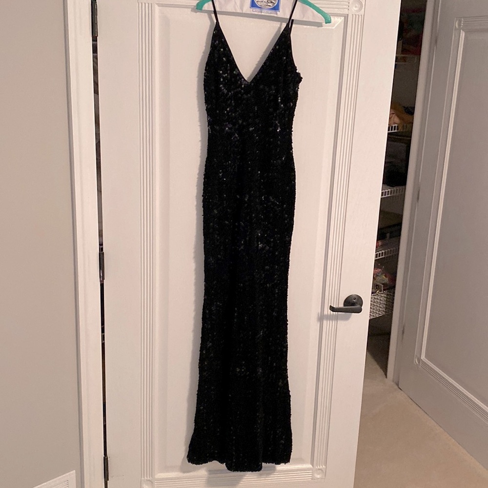 dress the population sequin gown (S)